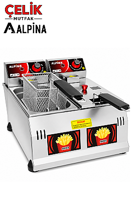 3+3 Litre Elektrikli Fritöz (220V)