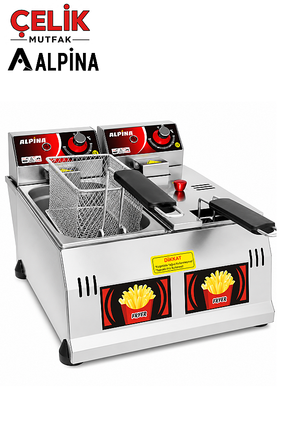 3+3 Litre Elektrikli Fritöz (220V) - 1