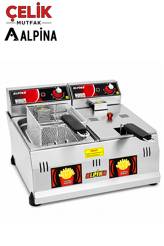 5+5 Litre Elektrikli Fritöz (220V) - 1