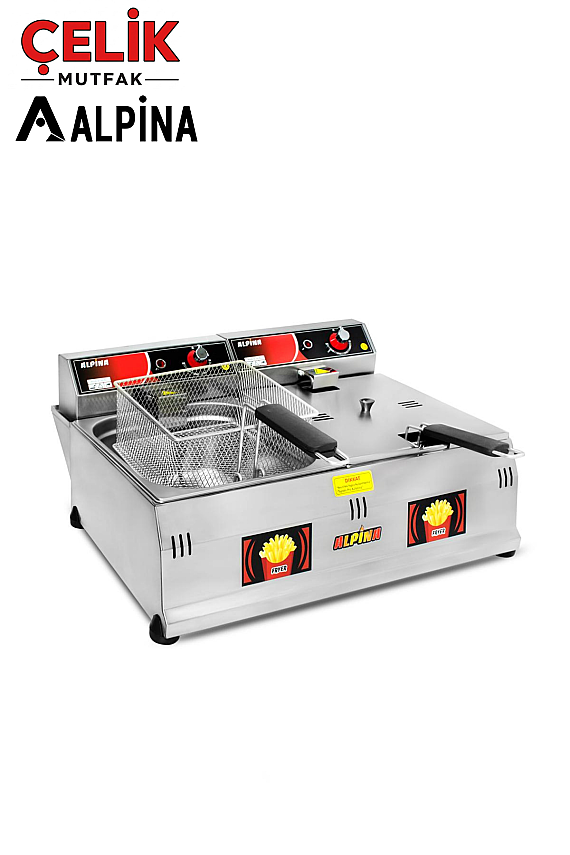 8+8 Litre Elektrikli Fritöz (220V) - 1