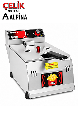 5 Litre Sanayi Tipi Tekli Fritöz Elektrikli Büfe Tipi