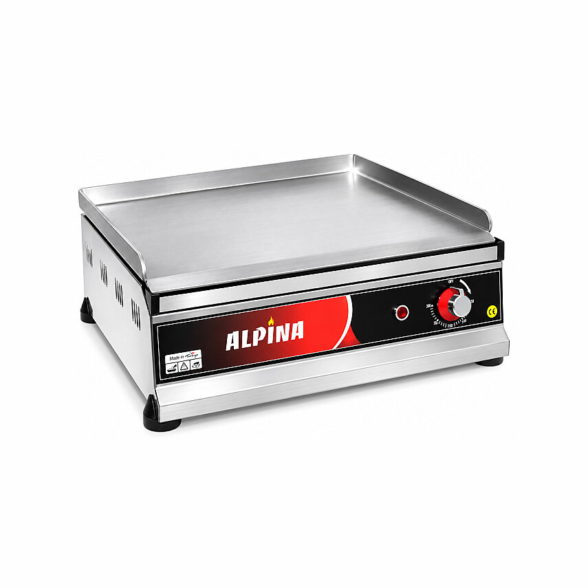 Sanayi Tipi Elektrikli Pleyt Izgara 30 cm Düz Plaka 1250 W 220V - 1
